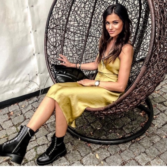 NWT Zara Satin Lingerie Style Dress - Picture 7 of 8